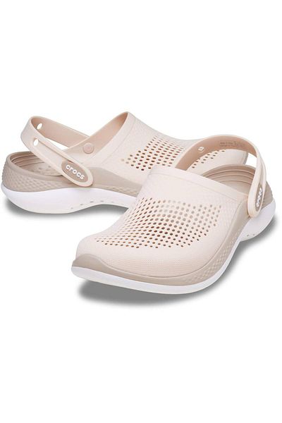 Crocs Literide 360 ​​Unisex Clog Slippers - Cream, CR 206708 -CRC.0WW, Κρέμα-42-43