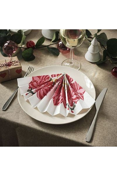 IKEA Vinterfint Patterned Napkin, 33X33 cm