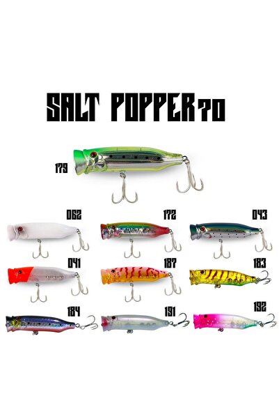 Fujin Salt Popper 70mm 9.5gr Su Üstü Maket Balık
