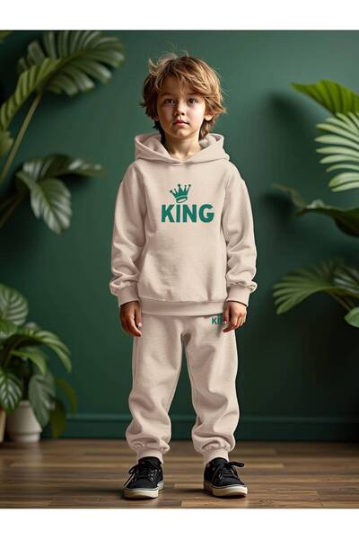 LEONE KOLEKSİYON Bež King Štampano Dječji i bebi unisex set dukseva / dečija ...