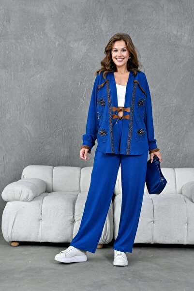 Miss Allos المرأة الترتر الترتر التطريز شرابة مفصلة مربوط محبوك تريكو كيمونو ...