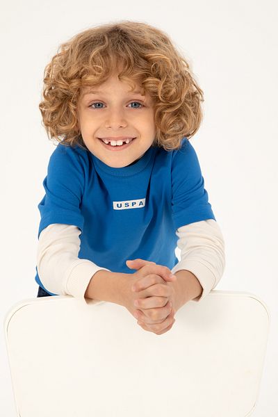 U.S. Polo Assn. Boy's Cobalt Crew Neck Sweatshirt 50293564 -Vr077