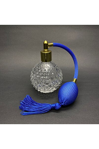 Elitcam 100 ML -NOSTALJİ - LUX -VİNTAGRA RETRO LUXURY MAVİ POMPALI - HORTUMLU PARFÜM ŞİŞESİ