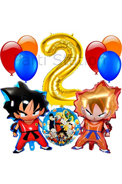 Parti Station مجموعة بالونات أنيمي دراغون بول بعمر عامين، مجموعة بالونات عيد ...