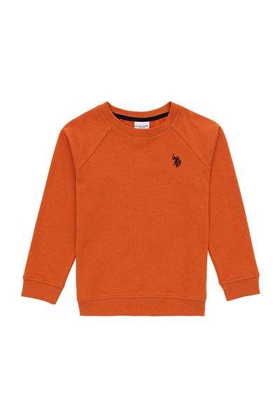 U.S. Polo Assn. Boys' Cinnamon Basic Crew Neck Sweatshirt 50293633 -Vr191
