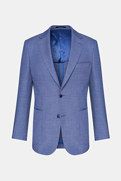 W Collection MAVİ DÜĞMELİ YÜN CEKET