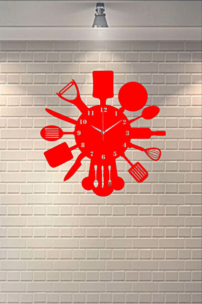 Ensa Design Mutfak Gereçleri Duvar Saati -  Ahşap Mutfak Duvar Saati