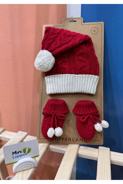 MİNİLOPPOO Mini?Loppoo Baby Beanie Glove Set