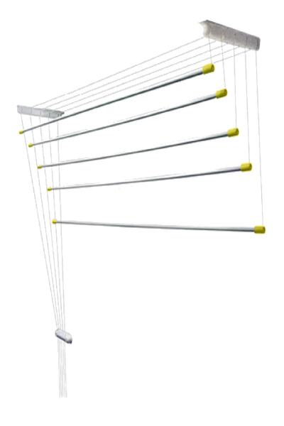 ÇUKUROVA ÜTÜ Yüksekliği ayarlanabilir 5 bölmeli çamaşırlık, 125 cm, şık tasarım