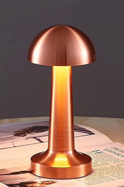 Erdem Store Mantar Başlı Masa Lambası Şarjlı Dokunmatik Gece Işığı Lüks Başucu Lambası