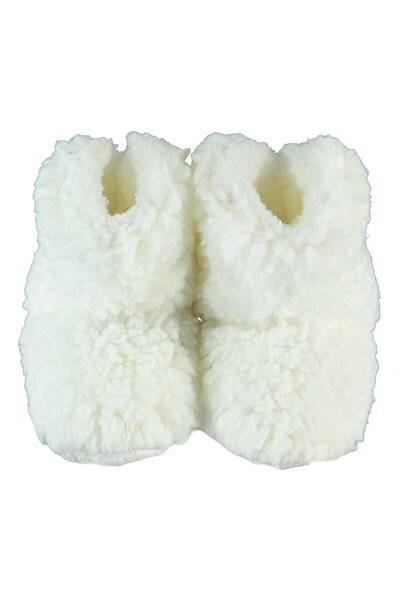 Civil Baby Ecru Baby Girl Slippers - Size 18-21