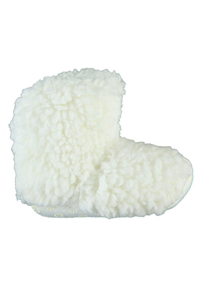 Civil Baby Ecru Baby Girl Slippers - Size 18-21