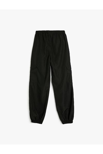 Koton Cargo Jogger Pants - Elastic Waist Pocket
