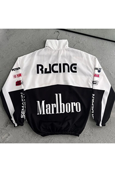 BY SRT Унісекс парашутна тканина з принтом Oversize чорна вітровка