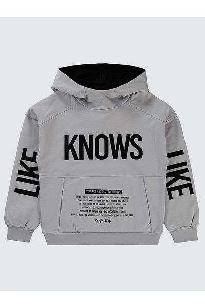 Civil Boys 10-13 Years Old Boy Gray Sweatshirt