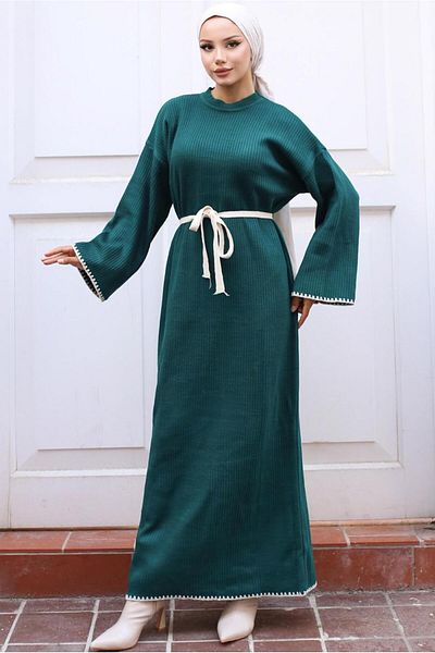 TRENDTESETTÜR Green Zürmet Top - Γυναικείο Πλεκτό Φόρεμα T 04011