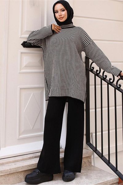 TRENDTESETTÜR Black Knitwear Set - Women'S, Pants, t 50042