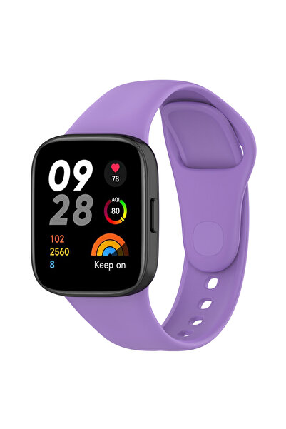 halkhouse ساعة شاومي ريدمي 3 مع حزام ملون مرن من السيليكون غير قابل للكسر