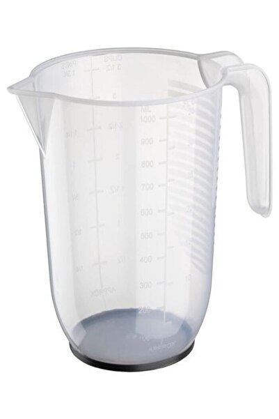 IKEA Şeffaf Plastik Ölçek 1 Litre Dayanıklı Ölçek Mutfak Ölçeği Uzunluk: 14 C...