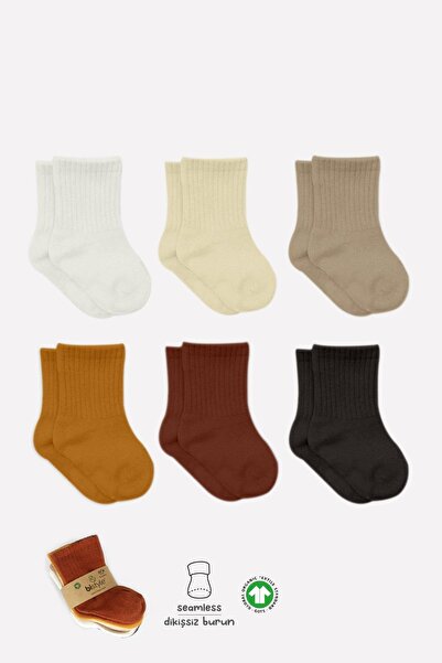 Bistyle Bistil Kız Erkek Bebek Organik Basic Uzun Soket Çorap