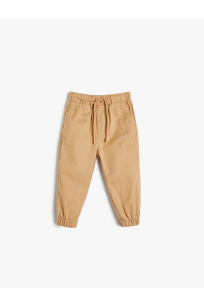 Koton Jogger Pants Pocket Tie Waist Cotton