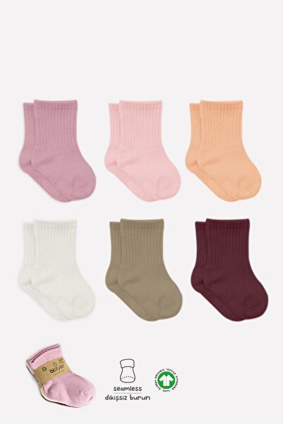 Bistyle Bistil Kız Erkek Bebek Organik Basic Uzun Soket Çorap