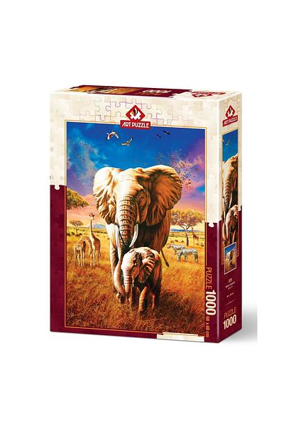 Art Puzzle 1000 Pieces Mother Elephant 5204