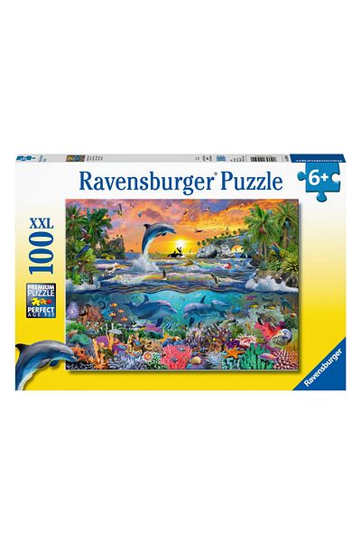 RAVENSBURGER Tropical Paradise Kids Puzzle - 100 Pieces, 109500