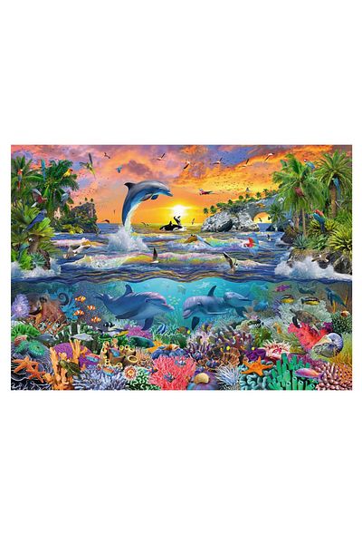 RAVENSBURGER Tropical Paradise Kids Puzzle - 100 Pieces, 109500