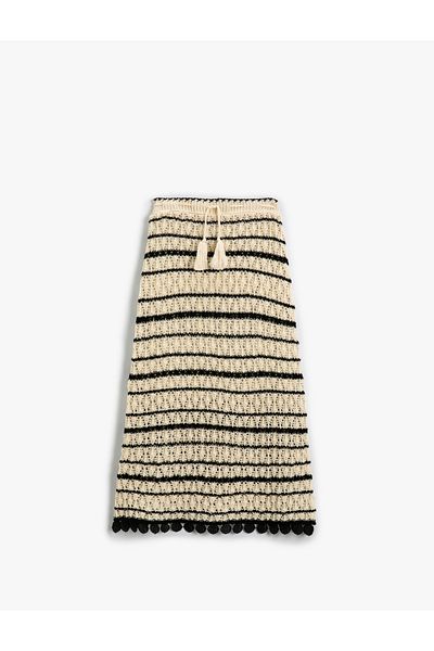 Koton Skirt Openwork Lacing Detailed