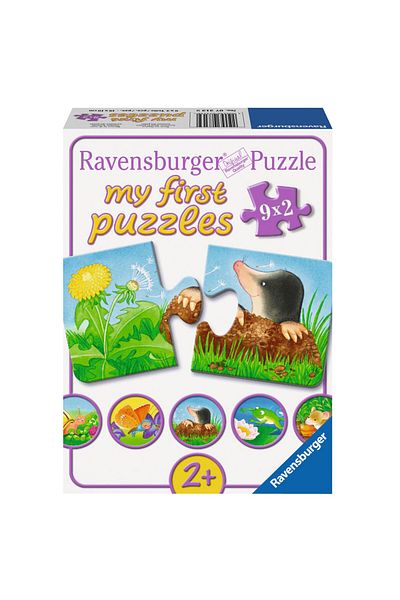 RAVENSBURGER 9x2 Piece Puzzle - Garden Animals