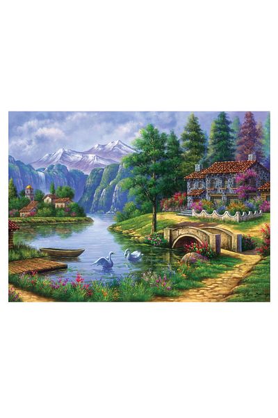 Art Puzzle 1500 قطعة قرية البحيرة 5371