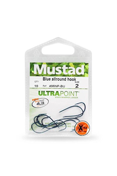 Mustad Olta İğnesi 496 NPBU 10 lu LACİVERT NO:1-0