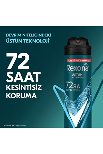 Rexona Men Erkek Sprey Deodorant Xtra Cool 72 Saat Kesintisiz Üstün Koruma 150 ml x3