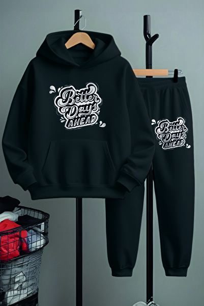MYADA Дитячий спортивний костюм з принтом «Кращі дні попереду» 22658