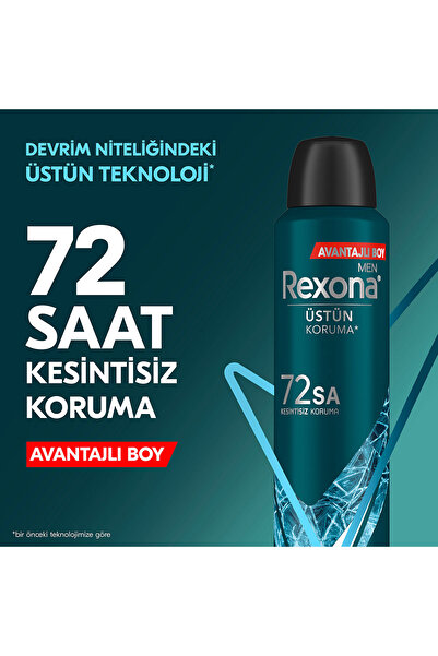 Rexona Men Erkek Sprey Deodorant Xtra Cool 72 Saat Kesintisiz Üstün Koruma 200 ml X3