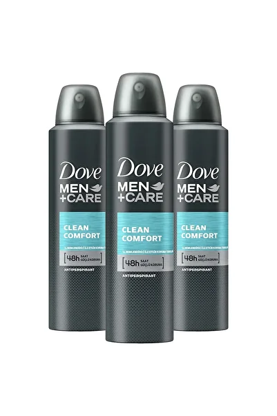 Dove Men Care Anti-Perspirant Spray Deodorant Men's Clean Comfort 48 Hours Strong Protection 150 ml