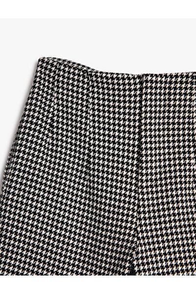 Koton Pantolon Yüksek Bel Pile Detaylı Yumuşak Dokulu Beli Lastikli