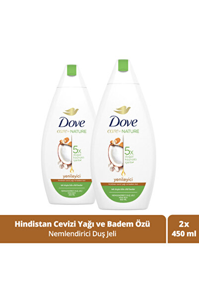 Dove Nemlendirici Duş Jeli Hindistan Cevizi Yağı Ve Badem Özü 450 ml X2