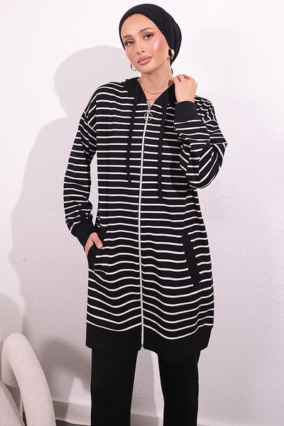 benguen Black Striped 4513 Double Set