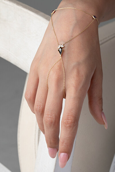 Kolyecik 14 Ayar Altın Markis Taş Şahmeran