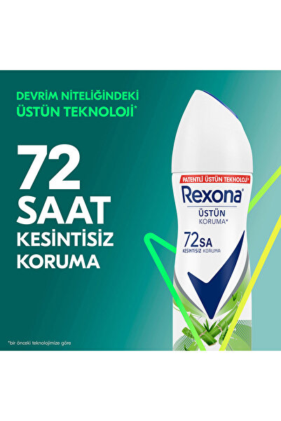 Rexona Kadın Sprey Deodorant Bambu & Aloe Vera 72 Saat Kesintisiz Üstün Koruma 150 ml X3