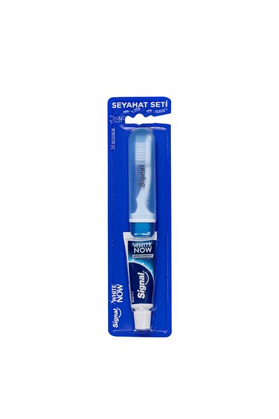 Signal White Now Travel Set Toothpaste 16 ml Toothbrush