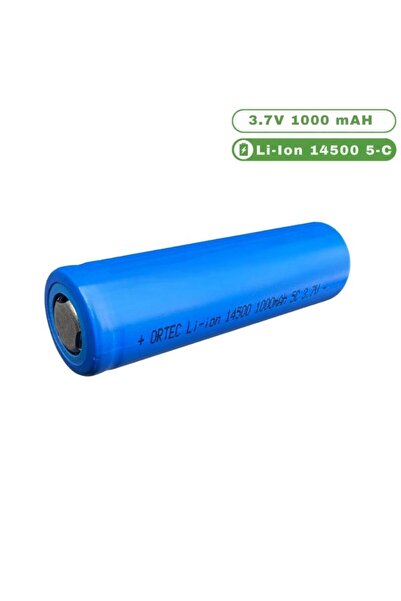 ORTEC Li-ıon 14500 3.7v 1000mah 5c Kalem Pil