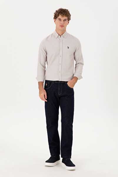 U.S. Polo Assn. Pantaloni de jeans drepti albastru bleumarin pentru bărbați 5...