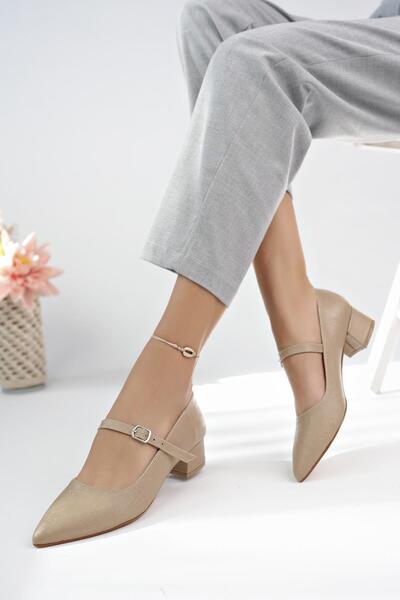 Çaçaroz Ayakkabı Pantofi clasici de zi cu toc gros de marime mare cu cască ce...