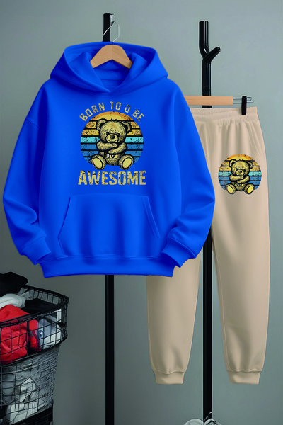 MYADA Nova sezona Hoo Teddy Bear Štampano Dječja trenerka set 22541