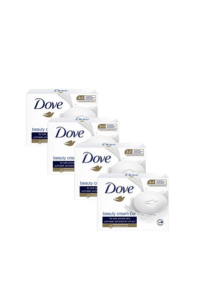 Dove Beauty Cream Bar Solid Beauty Soap Original Moisturizing Effect 90 g X4 Pieces