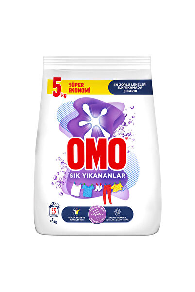 Omo Toz Çamaşır Deterjanı Sık Yıkananlar Zorlu Lekeleri Ilk Yıkamada Çıkarır 5 Kgx1