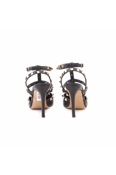 KEMAL TANCA Women's Patent Leather Black Heeled Shoes